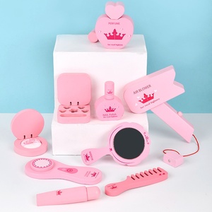 Juguete de Madera Weixuan para Niñas, Kit de Peluquería y Maquillaje de <span class=keywords><strong>Princesa</strong></span> Rosa, Juego de Imitación para Niños de 4 a 6 Años - Product Image 1