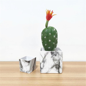 <span class=keywords><strong>Pot</strong></span> <span class=keywords><strong>de</strong></span> <span class=keywords><strong>fleur</strong></span> succulente en plastique, avec colonnes <span class=keywords><strong>de</strong></span> Simulation carrées, pour décoration d'intérieur, style nordique, petit <span class=keywords><strong>Pot</strong></span> <span class=keywords><strong>de</strong></span> marbre - Product Image 2