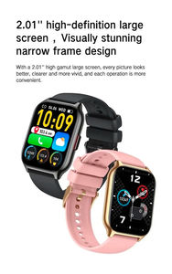 Montre connectée pour femmes 2,01 pouces, écran HD, avec suivi du cycle menstruel, étanche IP68, montre de fitness - Product Image 3