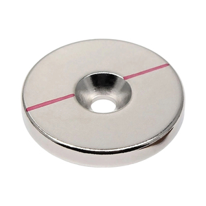 <span class=keywords><strong>Aimant</strong></span> en néodyme personnalisé N35-N52, <span class=keywords><strong>aimant</strong></span> circulaire rond en néodyme avec trou fraisé pour vis - Product Image 6