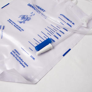 विदेशी व्यापार सीमा पार डिस्पोजेबल चिकित्सा एंटी-रिफ्लक्स मूत्र जल निकासी बैग वेलक्रो बंद करने के लिए - Product Image 5