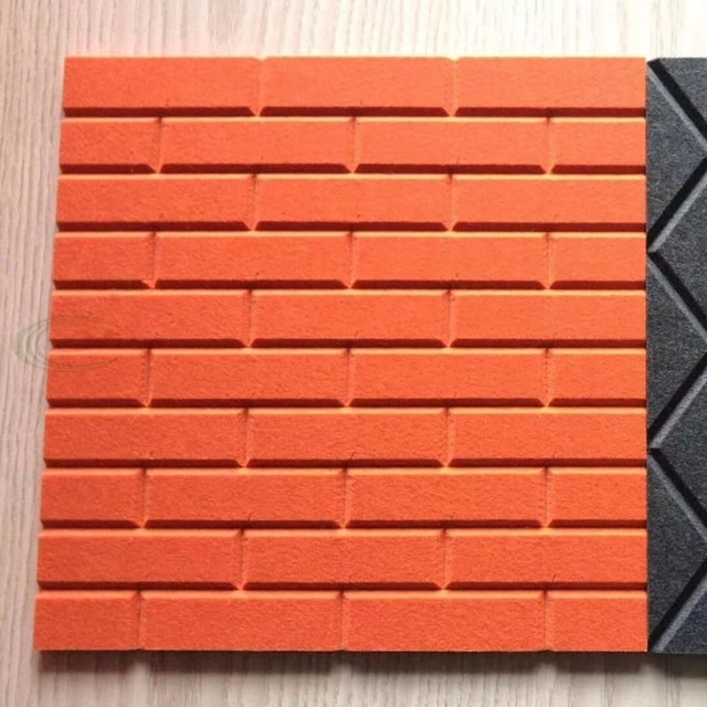 Custom Durable Polyester Fiber Acoustic Panel Soundproof Decorative PET Acoustic Sound Insulation Panel