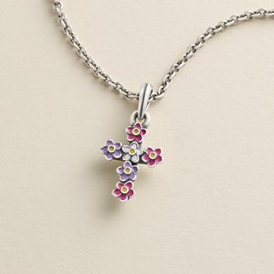 Abalorio de Plata de Ley S925 James Avery, Colgante de Cruz de Fe/Virgen María/Jesús, Pulsera con Cadena, Regalo de Joyería Cristiana - Product Image 5