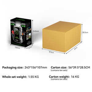 Compresseur d'air portable 150 PSI <span class=keywords><strong>pour</strong></span> <span class=keywords><strong>voiture</strong></span>, démarreur d'urgence, gonfleur de pneus, batterie externe <span class=keywords><strong>pour</strong></span> routiers longue distance - Product Image 6
