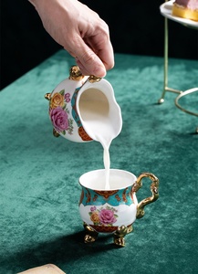 Best Selling European Dragon and Phoenix Relief Rose Pattern Afternoon <b>Tea</b> Ceramic Coffee <b>Set</b> - Product Image 3