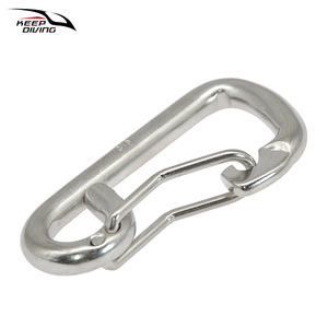 Keep Diving Stainless Steel Rope <b>Hook</b> 80mm Durable Outdoor Dive Gear Spring <b>Snap</b> <b>Hook</b> - Product Image 2