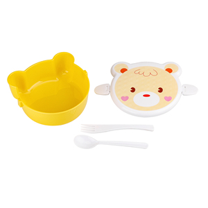 Recipientes de plástico sin BPA, caja de almacenamiento de comida para bebés con tapa, tazón para refrigerios, caja Bento de dibujos animados, artículos de uso diario para niños, portátil para acampar - Product Image 4