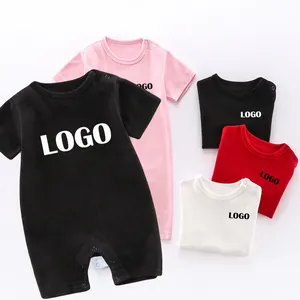 Custom Made Logo Best Sale Organic Cotton Baby Rompers Baby Romper Girls African Baby Rompers