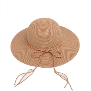 Sombrero de Paja para Mujer, Verano, Ala Ancha, Protección Solar, Paja Natural, Flexible, 56-58CM - Product Image 2