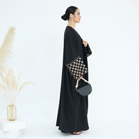 Nouvelle Abaya du Moyen-Orient Dubaï 2026 Robe pour femmes Broderie palestinienne Abaya ouverte Cardigan Robe longue musulmane Vêtements islamiques