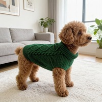 Pulls pour chiens et chats d'automne et d'hiver, vêtements chauds en tricot torsadé en forme de losange pour petits chiens et chats