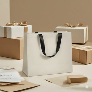 Bolsas de Papel de Lujo Impresas Personalizadas, Bolsas de Regalo con Acabado Mate de Alta Gama para Joyería y Ropa, Bolsas de Compra Ecológicas - Product Image 5