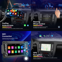 Autoradio Android Podofo 7 pouces 2+64 Go pour Audi A3/S3/RS3 avec CarPlay sans fil et Android Auto, caméra et microphone