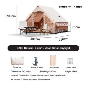 Tente de <span class=keywords><strong>camping</strong></span> gonflable à ouverture rapide pour 3-4 personnes, équipement de voyage en voiture, tente extérieure épaisse pour les voyages en voiture et le <span class=keywords><strong>camping</strong></span> en voiture - Product Image 4