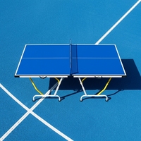 Table de ping-pong pliable de taille standard, en quatre parties, avec hauteur réglable, structure en MDF et métal, écologique