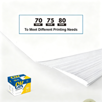 Papier copie blanc format Lettre, rame de 500 feuilles, 92/96 brillant, 80 g/m², papier multi-usages pour imprimante, pour bureau, école, maison