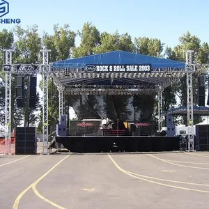 Hoogwaardige Event Apparatuur Aluminium Concert Luifel Dak Podium Truss Systeem Te Koop