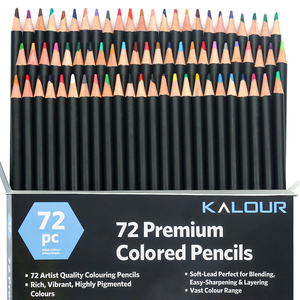 Ensemble <span class=keywords><strong>de</strong></span> 72 crayons <span class=keywords><strong>de</strong></span> couleur KALOUR dans une boîte en carton avec 72 crayons <span class=keywords><strong>de</strong></span> couleur <span class=keywords><strong>de</strong></span> qualité supérieure pour artistes et peintres, cadeau et fournitures artistiques - Product Image 6