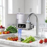 Nouveau Robinet d'Eau Intelligent 2025 avec Écran Intégré, Purificateur d'Eau du Robinet UV Anti-calcaire et Anti-chlore, Robinet de Filtration de Cuisine