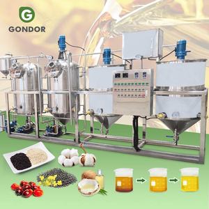 Chaîne de production de <span class=keywords><strong>mini</strong></span>-raffinerie d'huile comestible à petite échelle pour graisse animale, olive et huile de moutarde - Product Image 1