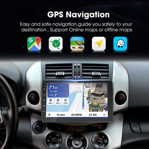 Système multimédia de voiture Android 11 Rhythm 9 pouces, appels mains libres, navigation GPS, Wifi, écran partagé pour Toyota RAV4 2007-2012 - Product Image 2