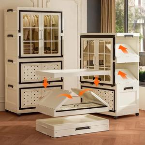 <span class=keywords><strong>Armadio</strong></span> Pieghevole in Plastica Rinforzata di Alta Qualità, Organizzatore Resistente e Impermeabile per Esterni e Balconi - Product Image 4