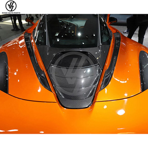 Dry Carbon Fiber Glossy Twill <b>Weave</b> Rear Engine Side Vents Add-on for 720S 2015-2018 Car Parts - Product Image 5