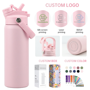 Borraccia Termica Personalizzabile da 700ml in Acciaio Inossidabile a Doppia Parete con Coperchio 2-in-1 con Cannuccia e Beccuccio per Sport e Viaggi - Product Image 4