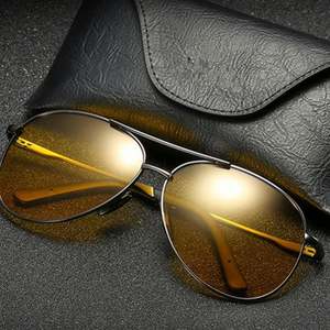 Gafas de Sol Polarizadas de Piloto con Logotipo Personalizado, al por Mayor, de Alta Calidad, con Protección UV400 y Visión Nocturna para Hombre - Product Image 4