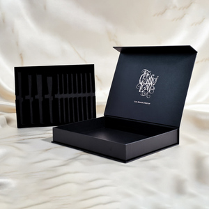 HOT Sale Luxury Magnetic <b>Gift</b> <b>Box</b> Packaging Folding Custom Magnet <b>Box</b> Hard Rigid Cardboard Paper <b>Black</b> Insert - Product Image 1