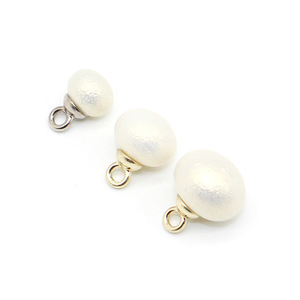 กระดุมเสื้อเชิ้ตประดับมุกสีขาว8มม. 10มม. 12มม. กระดุมก้านพลาสติกสำหรับตกแต่งชุดแต่งงาน - Product Image 4