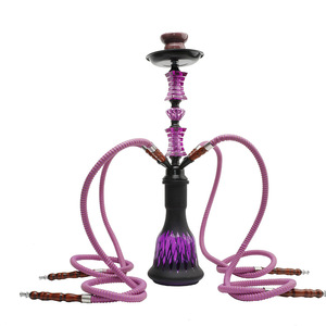 Moderno Set de Cachimba de Metal y Vidrio, Kit Completo <span class=keywords><strong>para</strong></span> Bar KTV, Pipa de Shisha Profesional con Manguera y Accesorios, Logotipo Personalizado, Venta al por Mayor - Product Image 2