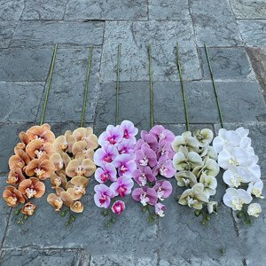 Naturel vrai toucher Latex papillon orchidée papillon orchidée papillon papillon orchidée maison <span class=keywords><strong>fleur</strong></span> plastique Phalaenopsis - Product Image 1