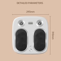 Tapis de massage des pieds électrique entièrement automatique avec pétrissage et vibration, appareil de massage des méridiens par infrarouge