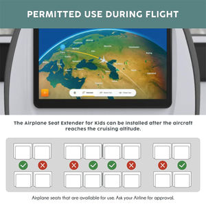 292 आरामदायक टॉडलर हवाई जहाज बिस्तर पोर्टेबल यात्रा हैममॉक बच्चों के लिए कॉम्पैक्ट यात्रा जरूरी - Product Image 6