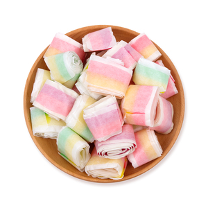 AMOS Caramelle Morbide a Doppio Gusto alla Frutta 10g Halal, Snack Gommoso alla Frutta, Gusti Fragola Limone Mela Uva - Product Image 3