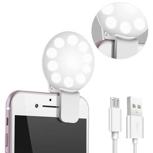 X611 Rechargeable Live Filling Lamp <b>Mini</b> Portable Selfie Ring Light <b>Desk</b> Ring Light for Phone Photography Make up for Ladies - Product Image 4