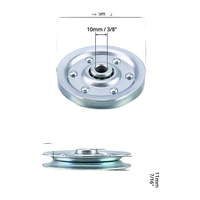 Poulie de porte coulissante en acier galvanisé sur mesure avec roulement intégré, robuste, silencieuse, résistante à l'usure, quincaillerie de levage pour porte coulissante, usinage par électro-érosion à fil