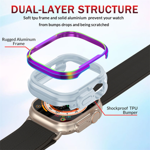Protector de Parachoques Metálico Ultra-Style, Carcasa de Aleación de Aluminio para <span class=keywords><strong>Apple</strong></span> <span class=keywords><strong>Watch</strong></span> Series 11/10 42mm 46mm 49mm - Product Image 2