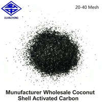 Charbon actif en coque de noix de coco de qualité alimentaire pour la décoloration, l'extraction de l'or, la purification de l'eau et l'élimination du formaldéhyde industriel (vente en gros)
