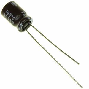 UTS1C101MDD Componentes Electrónicos Originales, Condensadores Electrolíticos de Aluminio 100uF ±20% 16V de Montaje Pasante - Product Image 1