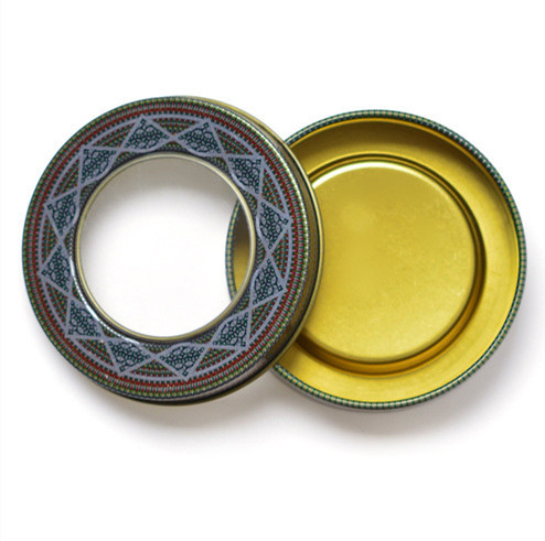 Hot Selling Round Gold 1g 2g 3g 5g Empty Saffron Tin Boxes Small Saffron Metal Box Round Packaging Saffron Tin Cans for Gift