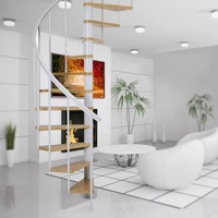 Escalier en colimaçon PRIMA Smart LED pour la rénovation de maisons de luxe, solutions optimales pour projets résidentiels, escalier fabriqué en usine