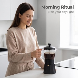 <span class=keywords><strong>Percolateur</strong></span> à expresso portable 120/240/360 ml, pour la maison, la cuisine, utilisation sur comptoir, service OEM, cafetière Moka - Product Image 6