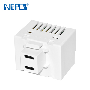 Placa de Pared con Toma de Corriente USB Tipo Keystone con 2 Puertos USB, Módulo de Carga Rápida para Hogar/Oficina - Product Image 2