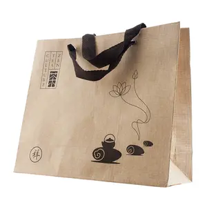 Manufacturers wholesale custom-made multiple use yellow tote non woven hand rope clothing paper bag shopping