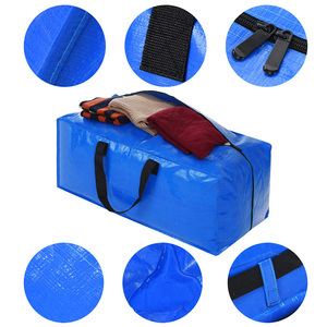 Heavy duty large capacity mobile <b>bag</b> made of <b>polyethylene</b> polypropylene woven storage tape with zipper mobile <b>bag</b> - Product Image 3