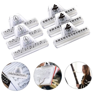 คลิปหนีบโน้ตเพลงแบบใส คลิปหนีบโน้ตเพลงสำหรับนักเรียนดนตรี - Product Image 1