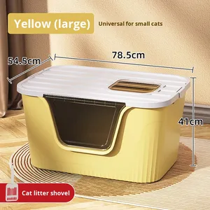Extra Large Fully Open Integrated Toilet Litter Box Splash-Proof Enclosed for <strong>Maine</strong> <strong>Coon</strong> <strong>Cats</strong> Giant <strong>Cat</strong> Supplies - Product Image 6