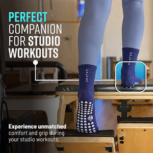 Calcetines de Yoga BiLu Reformer para Mujer, Antideslizantes, de Algodón, para Pilates y Barre, para Entrenamientos en Estudio - Product Image 2
